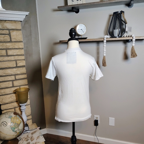 Hustler Hollywood  Tee - White, Red, and Gold - Picture 2 of 3